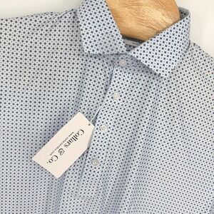 Collars & Co Featherweight Flex Polo Shirt Mens M Relaxed French Quarter NEW